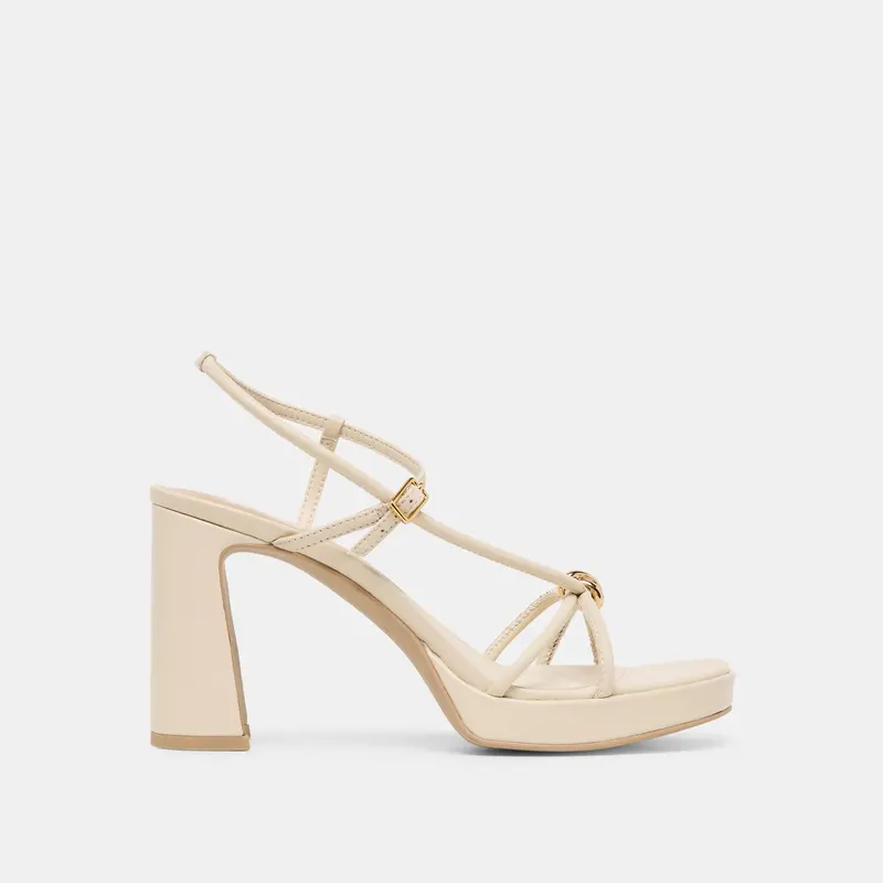 Odete Heels Creme Leather 1