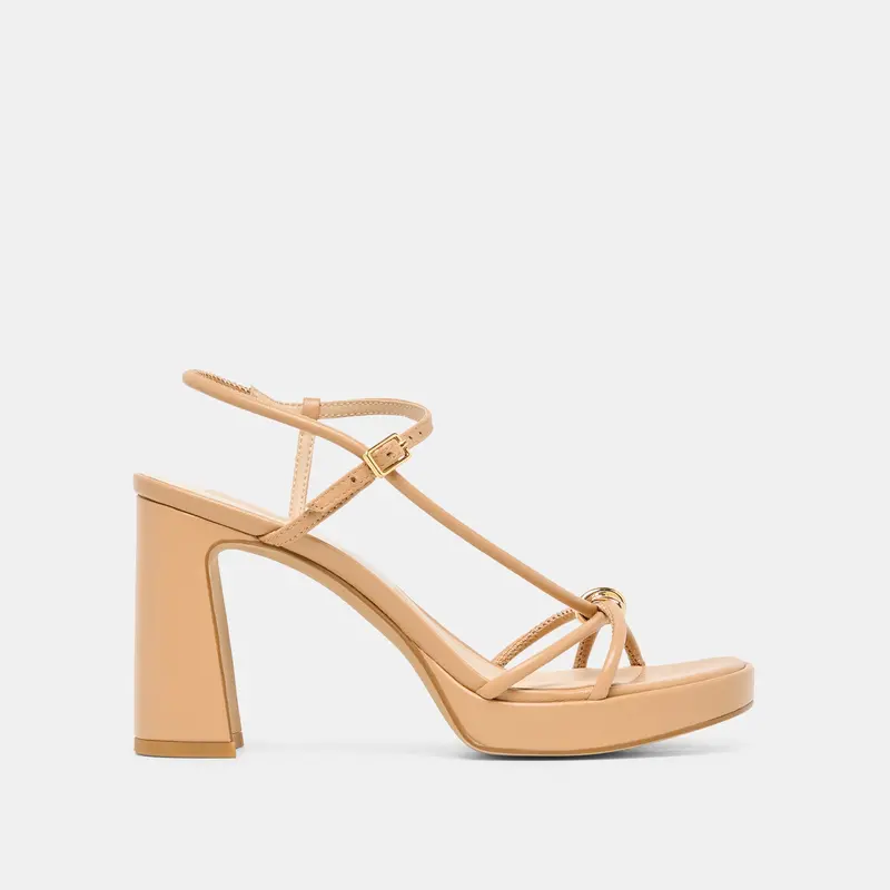 Odete Heels Lt Tan Leather 1