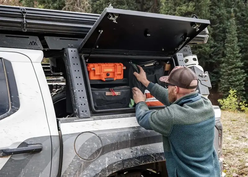 Overland Bed Rack Storage Box For Toyota Tacoma 1
