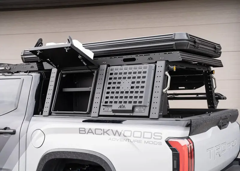 Overland Bed Rack Storage Box For Toyota Tundra 1