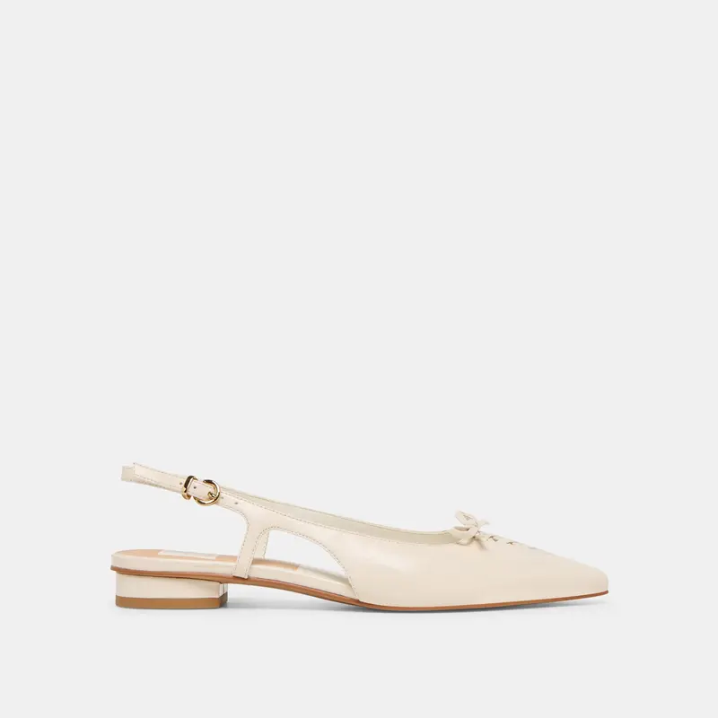 Owana Flats Off White Leather 1