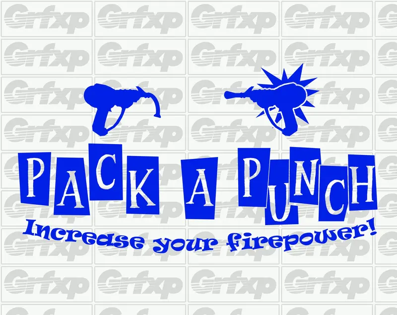 Pack A Punch Logo Sticker 1