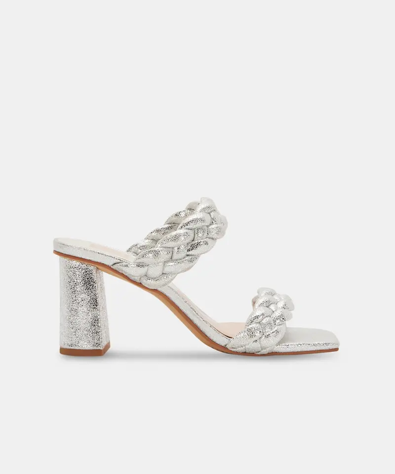 Paily Heels Silver Metallic Stella Suede - Re:Vita 1