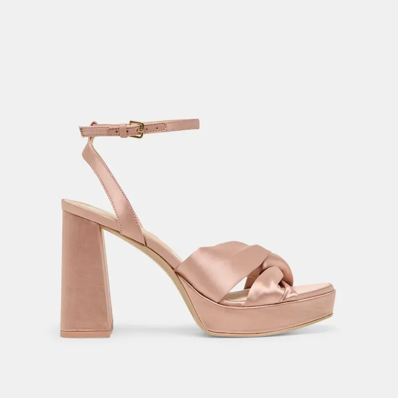 Parlo Heels Blush Satin 1