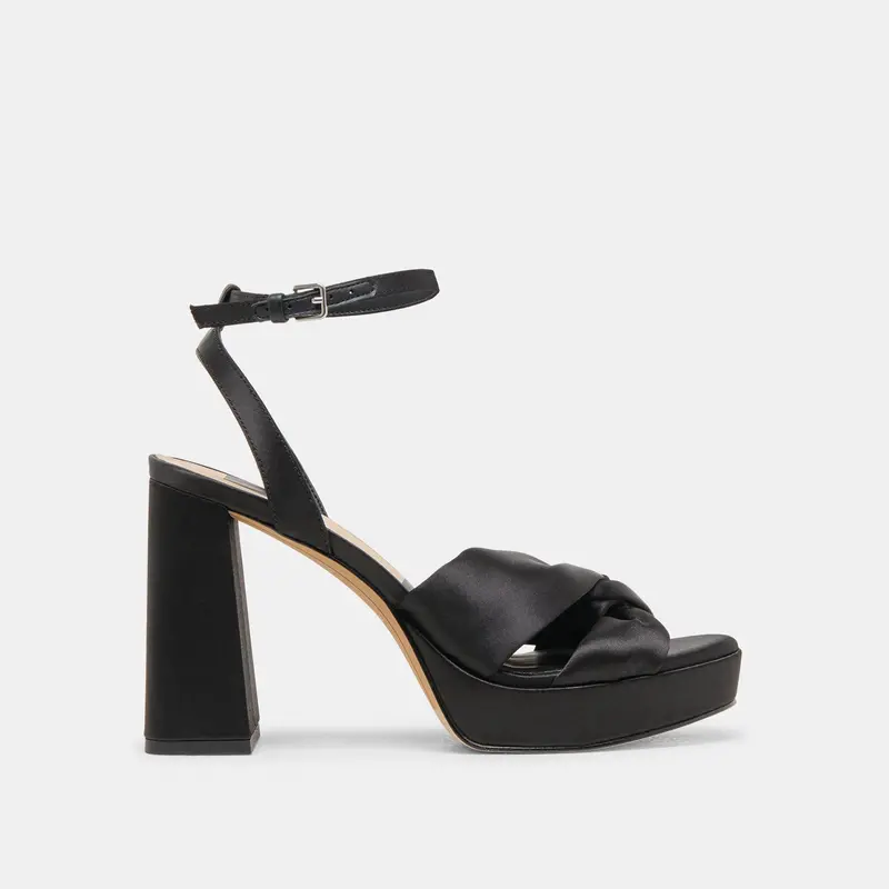 Parlo Heels Onyx Satin 1