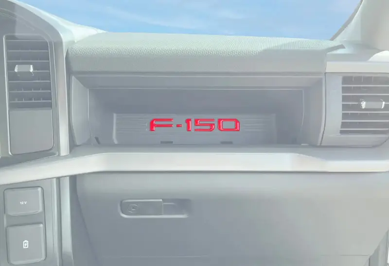 Passenger Cubby Letter Overlays Fits 2021-2026 Ford F-150 Xl/Stx 1