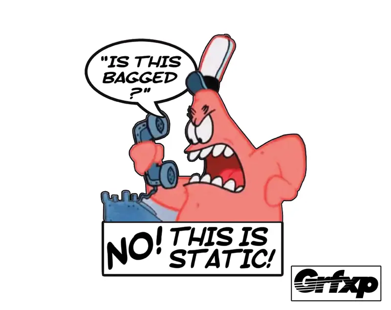 Patrick Static Printed Sticker 1
