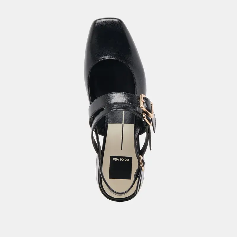 Patzy Heels Midnight Crinkle Patent Leather 11