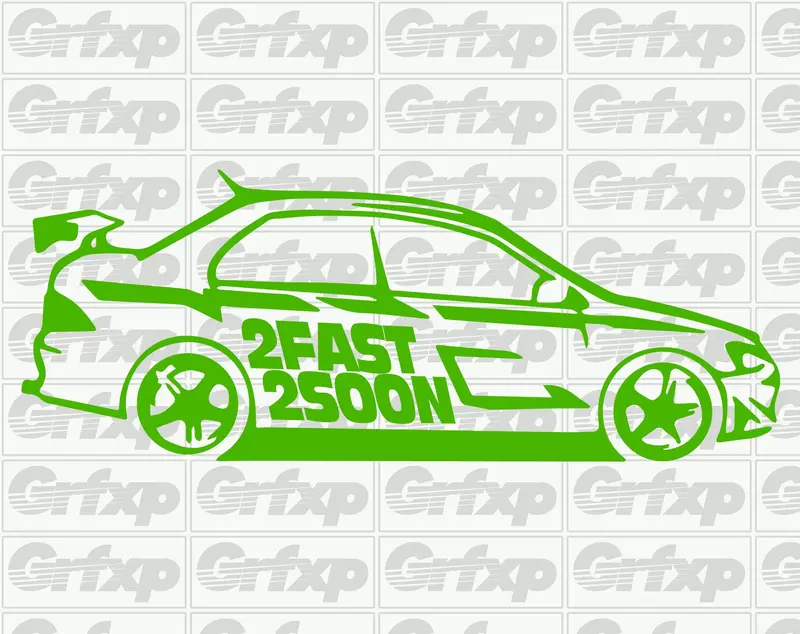 Paul Walker, 2Fast 2Soon Evo Sticker 1