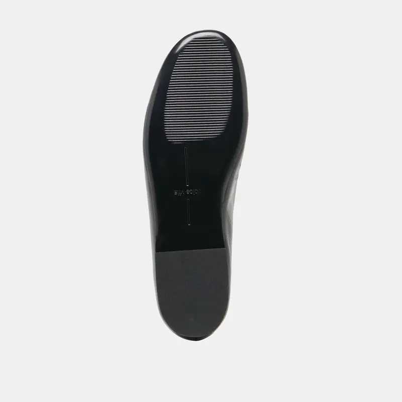 Pazey Ballet Flats Black Leather 9