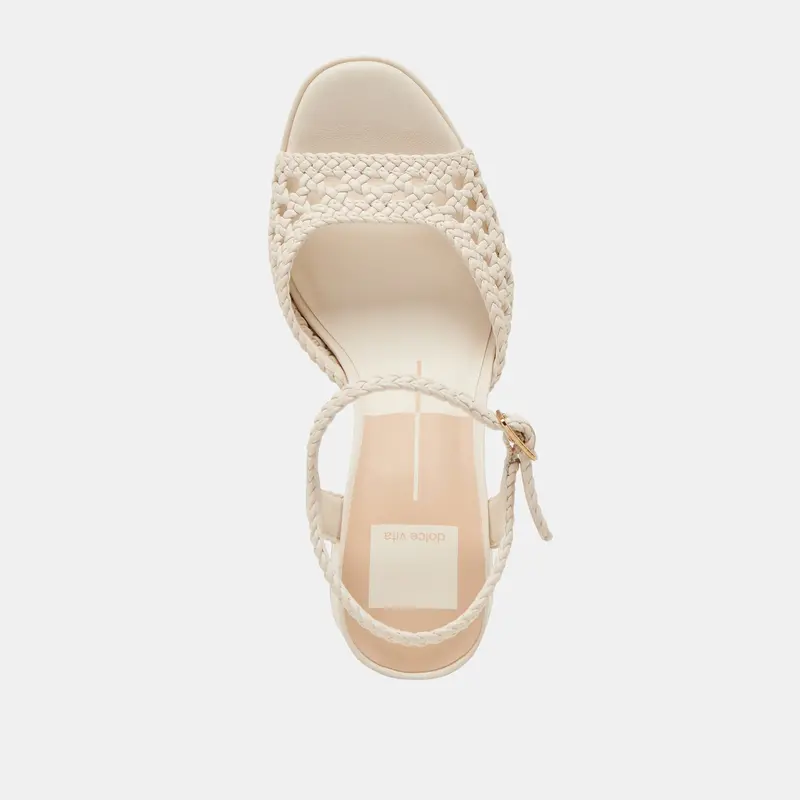 Peyten Wide Heels Creme Woven Stella 8