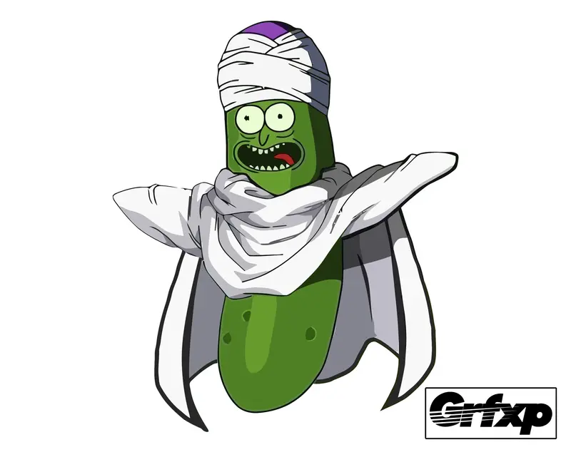 Pickle-O (Piccolo) Rick Printed Sticker 1