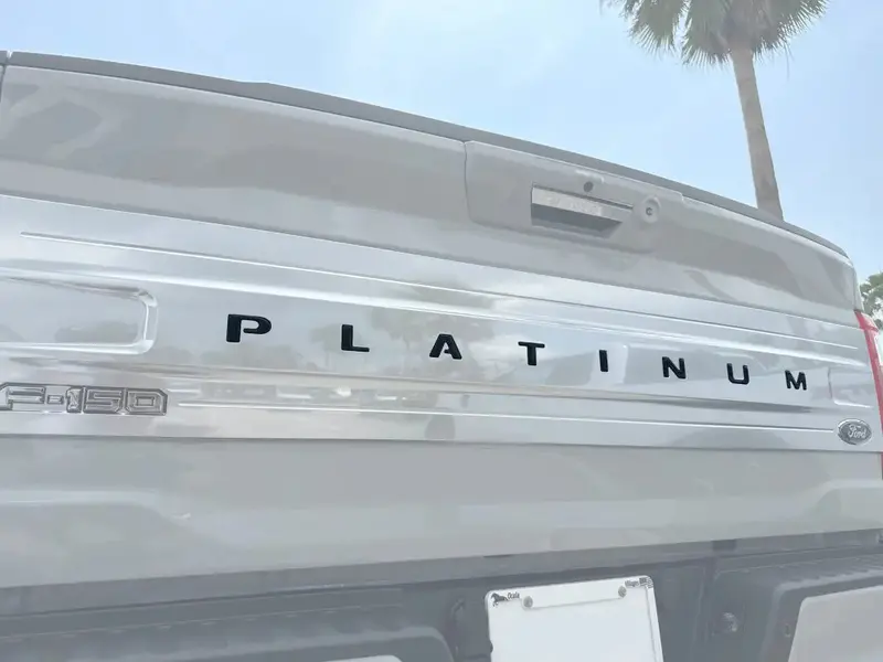 Platinum Tailgate Letter Inserts Fits 2021-2023 Ford F-150 1