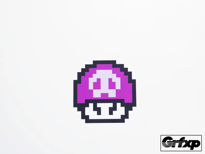 Poison Mushroom Printed Sticker 1