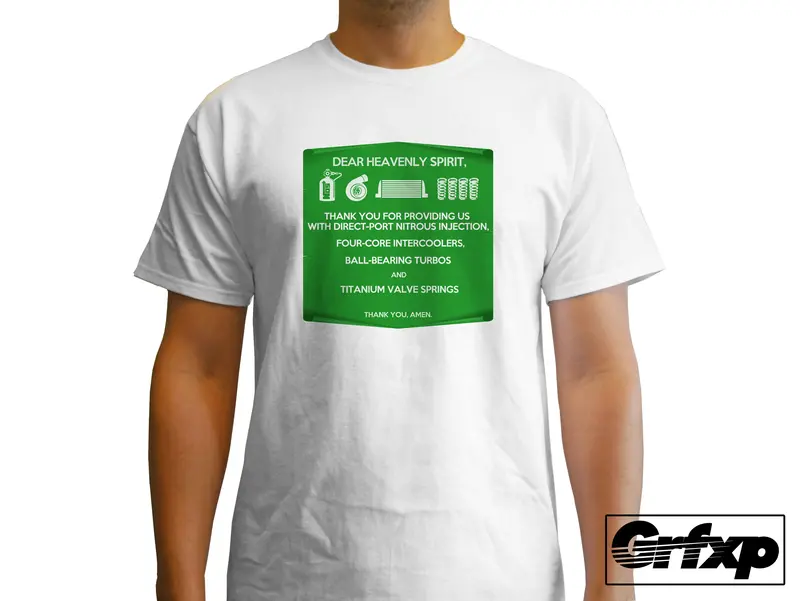 Prayer To The Car Gods T-Shirt 1