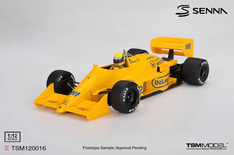(Pre-Order) 1:12 1987 Ayrton Senna -- Monaco Gp Winner -- #12 Lotus 99T -- Tsm-Model 1