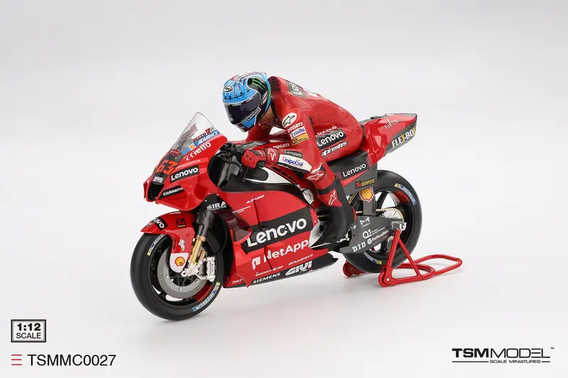 (Pre-Order) 1:12 2022 Francesco Bagnaia -- Italian Gp Winner -- #63 Ducati Desmosedici Gp22 -- Tsm-Model 2
