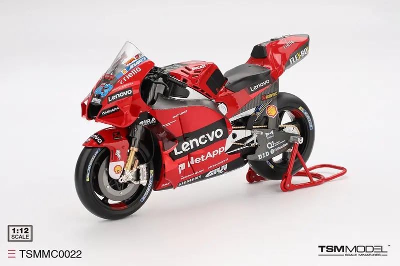 (Pre-Order) 1:12 2022 Jack Miller -- Italian Gp -- #43 Ducati Desmosedici Gp22 -- Tsm-Model 1