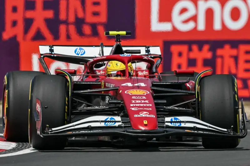 (Pre-Order) 1:12 2025 Lewis Hamilton -- China Sprint Winner -- #44 Ferrari Sf-25 -- Looksmart F1 1