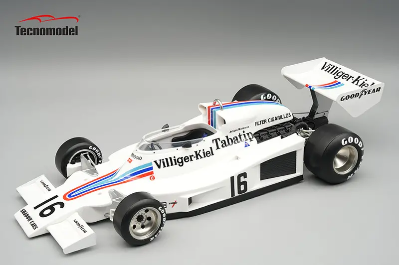 (Pre-Order) 1:18 1977 Arturo Merzario -- Austrian Gp -- #16 Shadow Dn8 -- Tecnomodel F1 1