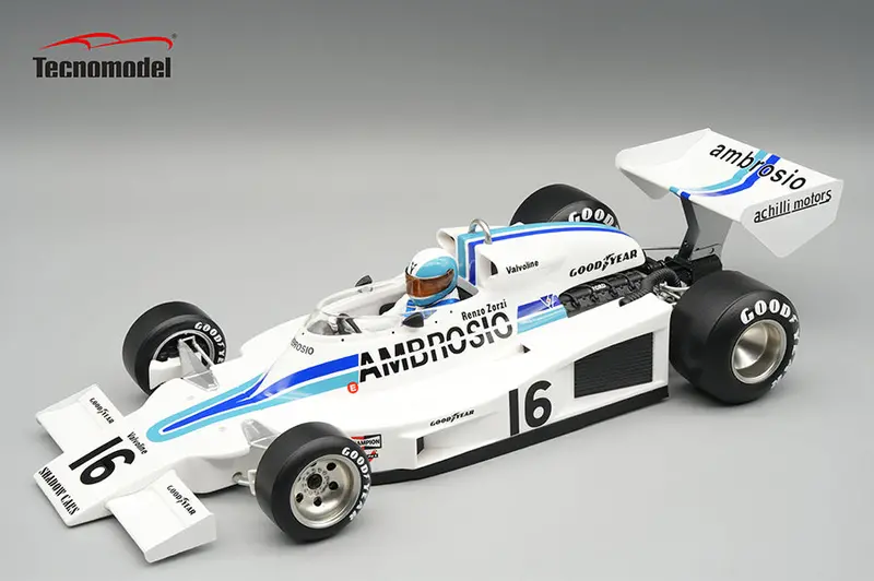 (Pre-Order) 1:18 1977 Renzo Zorzi -- Long Beach Usa Gp -- #16 Shadow Dn8 -- Tecnomodel F1 1