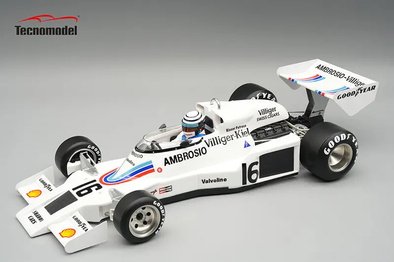 (Pre-Order) 1:18 1977 Riccardo Patrese -- Japan Gp -- #16 Shadow Dn8 -- Tecnomodel F1 1