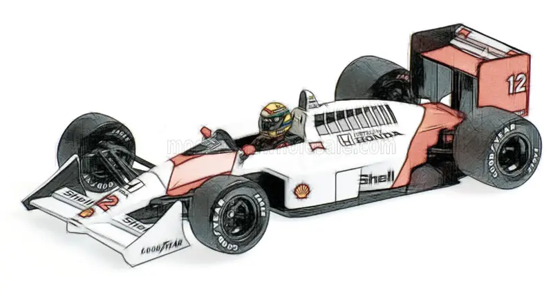 (Pre-Order) 1:18 1988 Ayrton Senna (Dirty Version) -- World Champion -- Mclaren Mp4/4 -- Minichamps F1 1