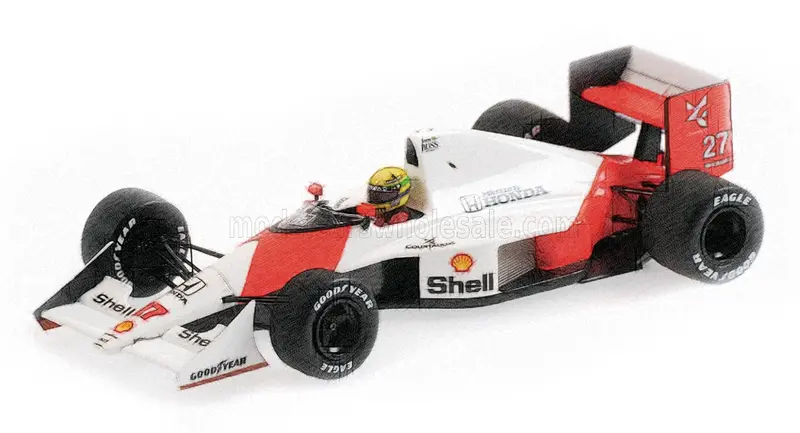 (Pre-Order) 1:18 1990 Ayrton Senna (Dirty Version) -- World Champion -- Mclaren Mp4/5B -- Minichamps F1 1