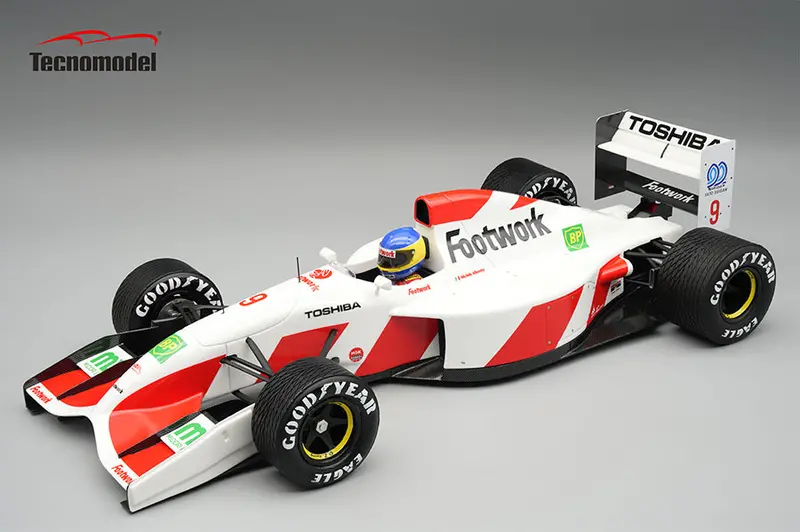 (Pre-Order) 1:18 1992 Michele Alboreto -- Spanish Gp -- #9 Footwork Fa13 -- Tecnomodel F1 1