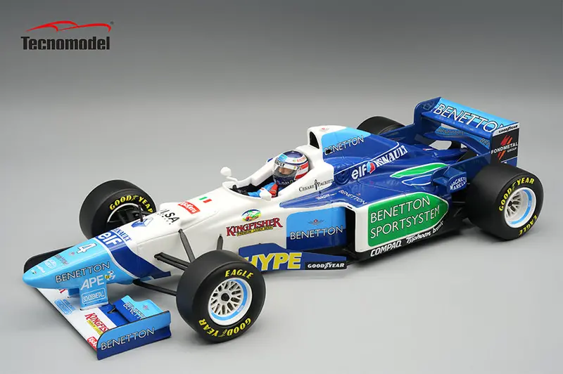 (Pre-Order) 1:18 1996 Gherard Berger -- Monaco Gp -- #4 Benetton B196 -- Tecnomodel F1 1