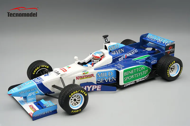 (Pre-Order) 1:18 1996 Jean Alesi -- Brazilian Gp -- #3 Benetton B196 -- Tecnomodel F1 1