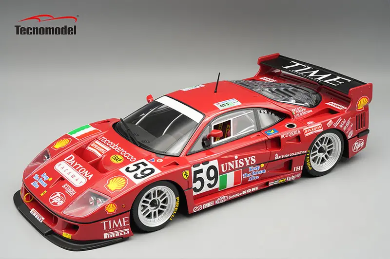 (Pre-Order) 1:18 1996 Le Mans 24H -- #59 Ferrari F40 Lm -- Tecnomodel 1