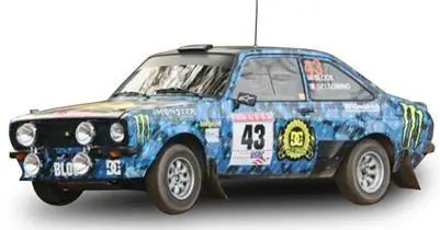 (Pre-Order) 1:18 2009 Ken Block -- New York Rally -- #43 Ford Escort Mkii -- Sunstar 1