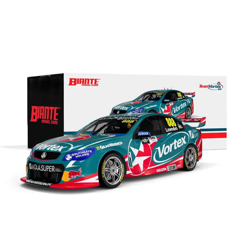 (Pre-Order) 1:18 2016 Craig Lowndes -- 251 Round Starts -- Team Vortex -- Biante 1