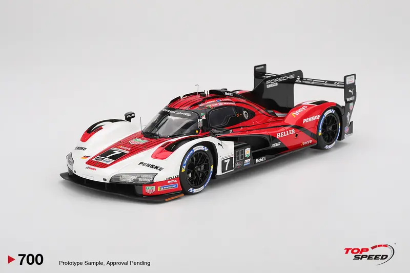 (Pre-Order) 1:18 2024 Imsa Daytona 24 Hrs Winner -- #7 Porsche 963 -- Topspeed Model 1