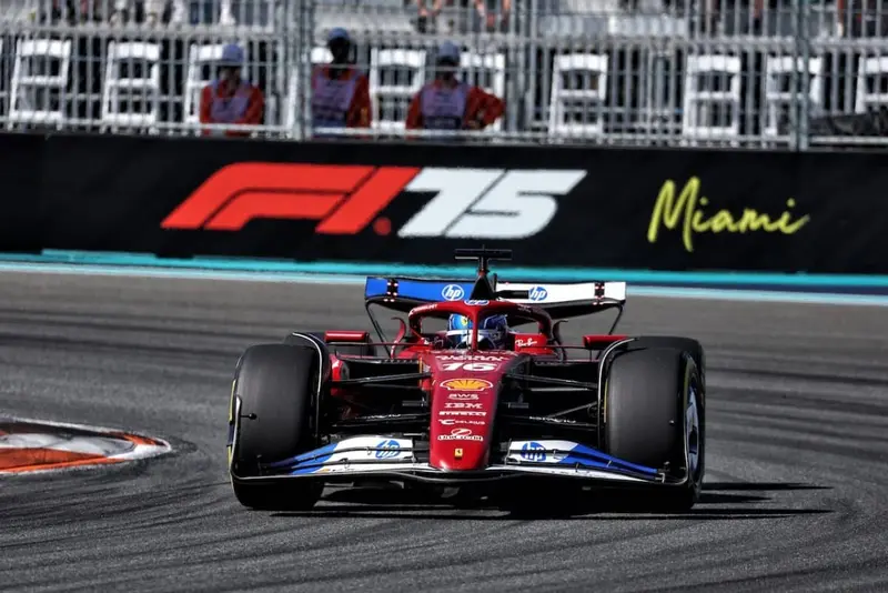 (Pre-Order) 1:18 2025 Charles Leclerc -- Miami Gp -- #16 Ferrari Sf-25 -- Looksmart F1 1