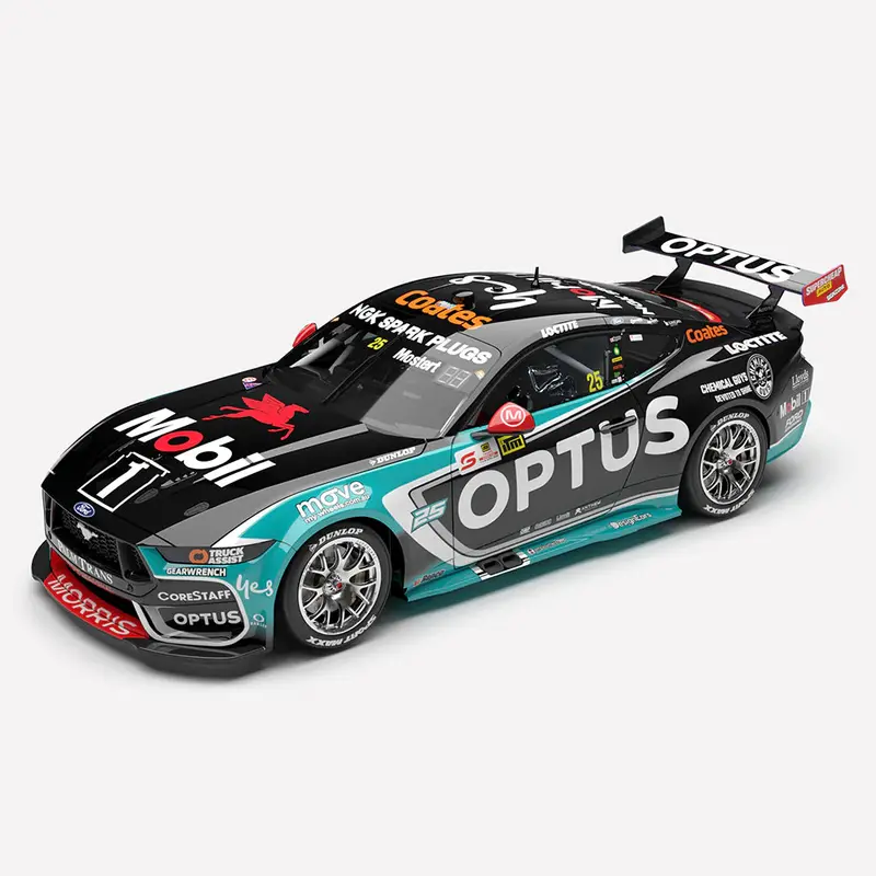 (Pre-Order) 1:18 2025 Chaz Mostert -- #25 Ford Mustang Gt -- Authentic Collectables 1