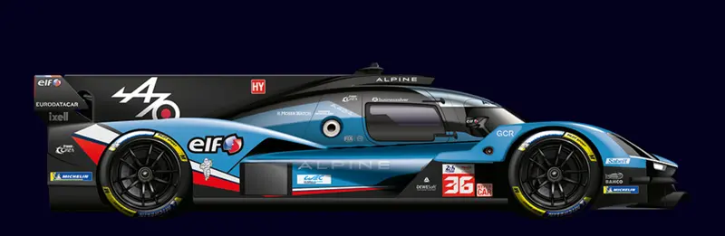 (Pre-Order) 1:18 2025 Le Mans 24H -- #36 Alpine Endurance Team -- Spark 1