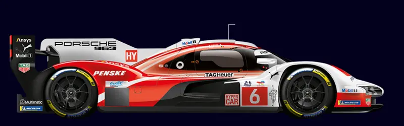 (Pre-Order) 1:18 2025 Le Mans 24H -- #6 Porsche Penske Motorsport -- Spark 1
