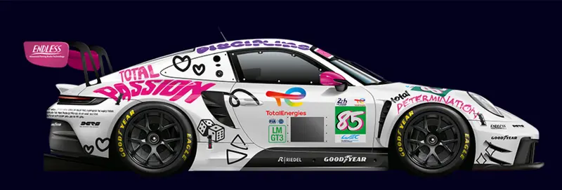 (Pre-Order) 1:18 2025 Le Mans 24H -- #85 Iron Dames Porsche 911 Gt3 R (992) -- Spark 1