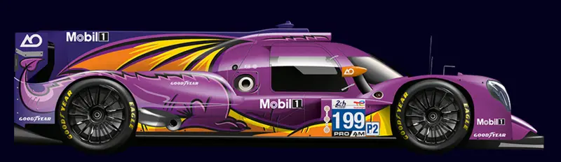 (Pre-Order) 1:18 2025 Le Mans 24H Lmp2 -- #199 Ao Racing "Spike The Dragon" -- Spark 1
