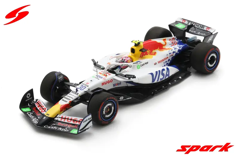 (Pre-Order) 1:18 2025 Liam Lawson -- Japanese Gp -- #30 Racing Bulls Vcarb-02 -- Spark F1 1