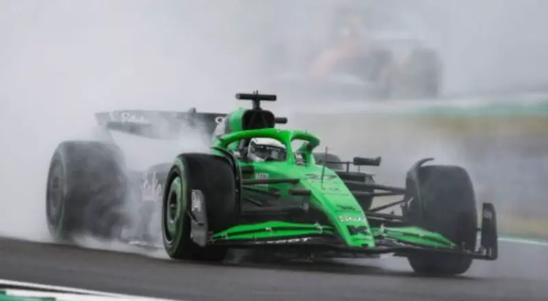 (Pre-Order) 1:18 2025 Nico Hulkenberg (First Podium) -- British Gp -- #27 Stake F1 Team Kick Sauber C45 -- Spark F1 1