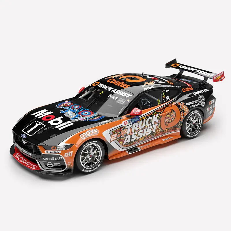 (Pre-Order) 1:18 2025 Ryan Wood -- Indigenous Livery -- #2 Ford Mustang Gt -- Authentic Collectables 1