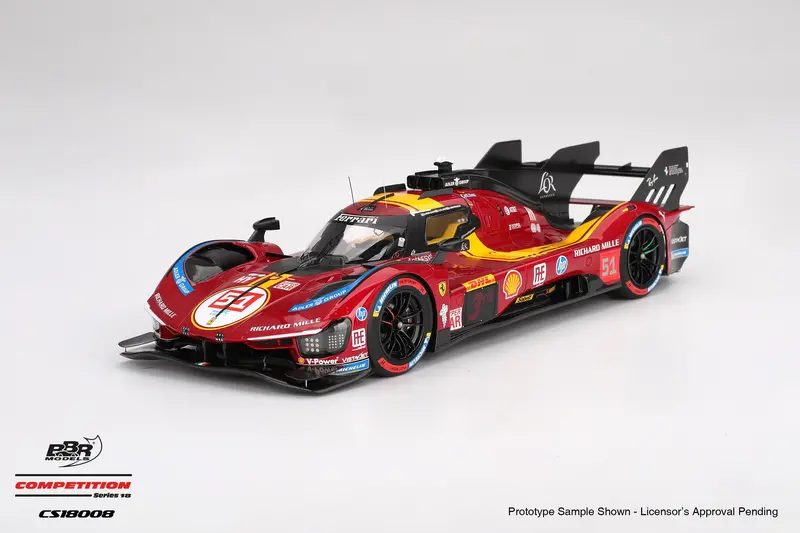 (Pre-Order) 1:18 2025 Wec Qatar 1812Km 3Rd Place -- #83 Ferrari 499P -- Bbr 1