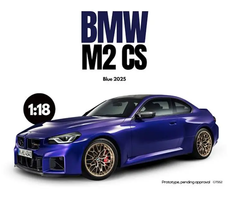 (Pre-Order) 1:18 Bmw M2 Cs Coupe 2025 -- Blue -- Gt Spirit 1
