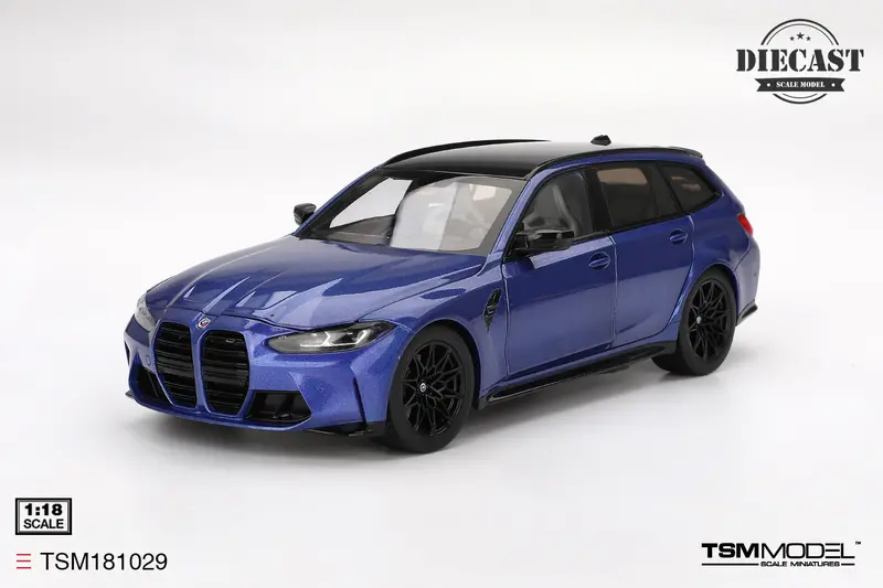 (Pre-Order) 1:18 Bmw M3 Touring M (G81) -- Portimao Blue Metallic -- Tsm-Model 1