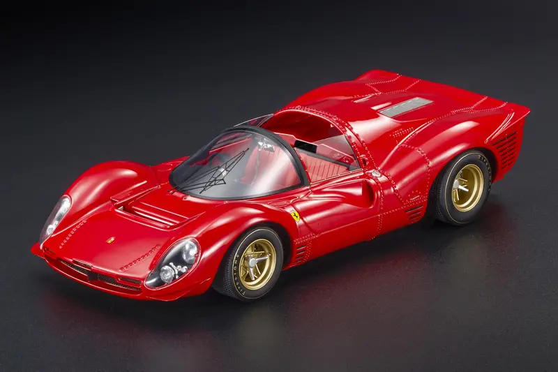 (Pre-Order) 1:18 Ferrari 330 P4 Spider (1967) -- Red -- Top Marques 1