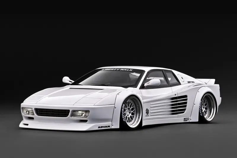 (Pre-Order) 1:18 Ferrari 512 By Liberty Walk -- White -- Ignition Model Ig3751 1