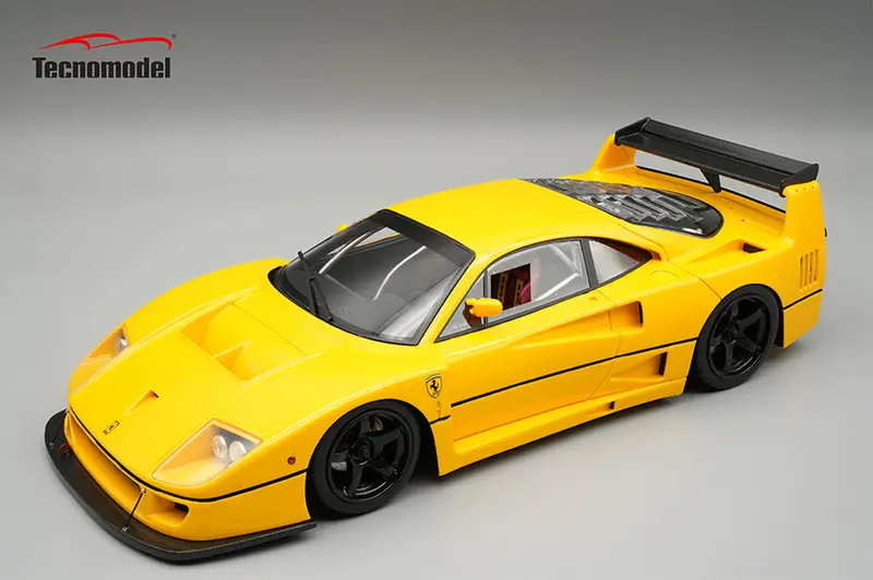 (Pre-Order) 1:18 Ferrari F40 Competizione -- Plain Yellow - Press Version -- Tecnomodel 1